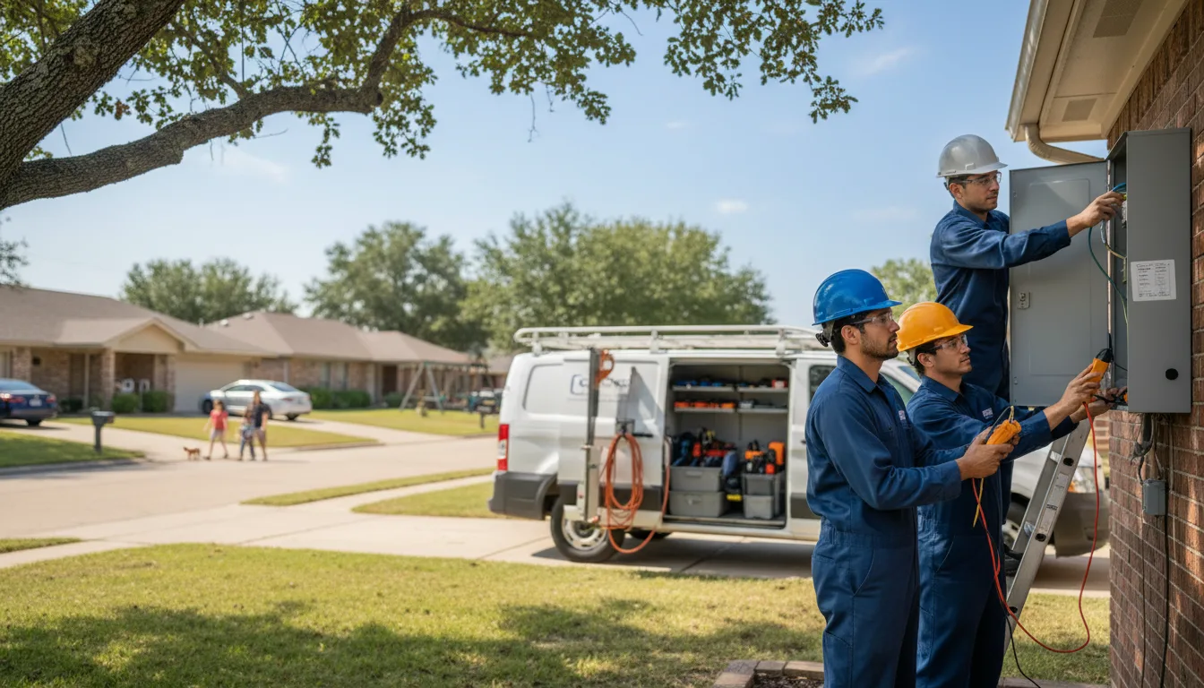 Certified electrician providing emergency electrical services in Dows, IA